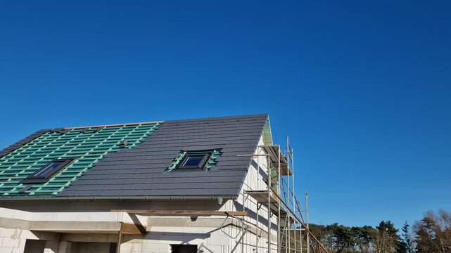 The under roof membrane protect  wooden parts of structure and thermal insulation against ingress of water vapor created by human activity from interior of buildings, prevents the penetration