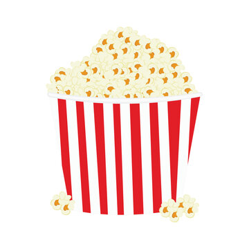 Popcorn Vector Illustration Royality Free Vector Graphic