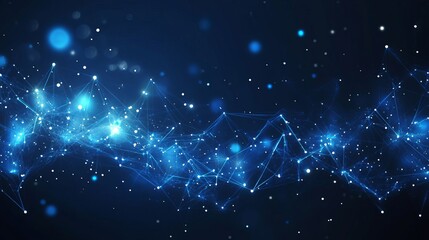  Blue wavy lines, the blue wavy line in the style of dotted, 3d space, abstract blue lights, streamlined design, rhythmic lines, lens flare, stock photo, backlight, a sense of the future, quantum mech