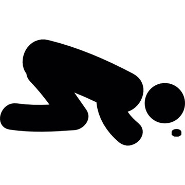 performing sujud on a turbah