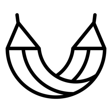recommend clip art: Hammock icon. Vector line icon