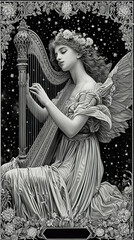 illustrations of tarot cards, the theme of isoterics and fortune telling Generative AI	
