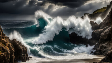 Obraz premium Ocean's Fury