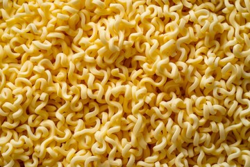  Yellow chinese instant noodles for ramen. Image illustrated food for advertisement