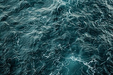 Fototapeta premium Waves of water of the river and the sea. Detailed photo textured background
