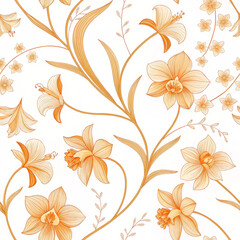 Obraz premium Graceful Dance: Oncidium Orchid Pattern