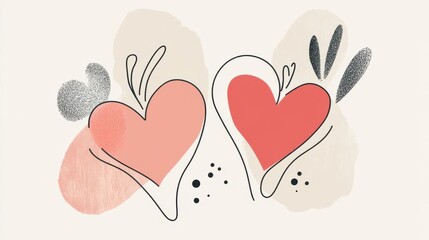 Happy Mothers Day greeting illustration