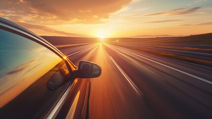 Obraz premium Traveling by car.