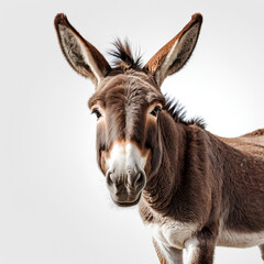 Obraz premium donkey on white background