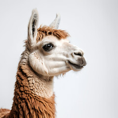 Obraz premium llama on white background