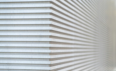 Obraz premium Close up detail of futuristic facade of architecture building.