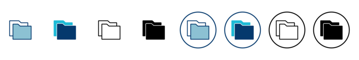 Folder Icon vector isolated on white background. Folder and documents Icon. icon archive