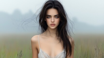 A stylish website homepage featuring a soft gradient background with modern elements, vertical video posts, and a clean, delicate design that enhances user experience. Ultra-Realistic, Photo 