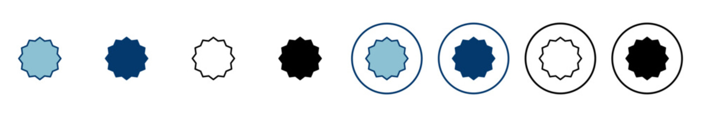 Badge icon vector isolated on white background. Awards icon. Achieve. Stamp