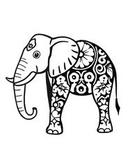 Obraz premium elephant vector