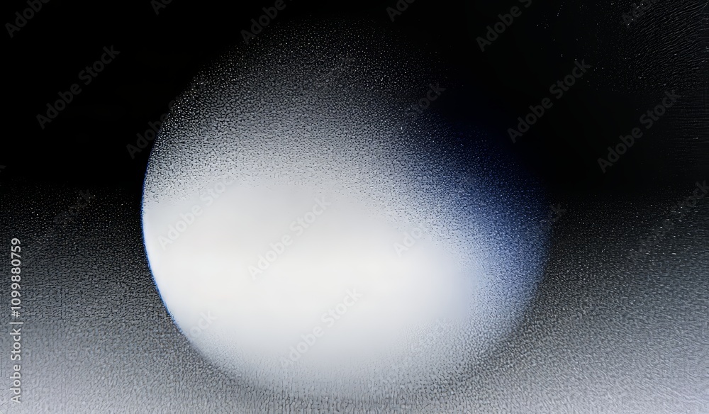 Aufkleber grainy black background with a color gradient circle, featuring a red, orange, gray, and white spher