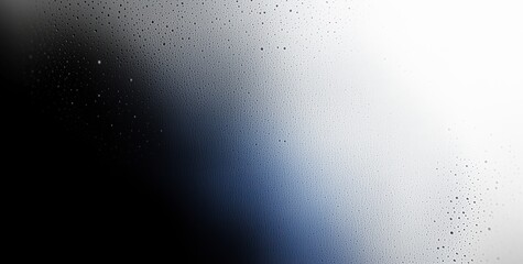 Obraz premium A blurred abstract gradient in white, blue, and black on a dark, grainy background with glowing light, sized as a large banner.