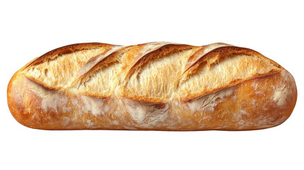 loaf of bread isolated on white background