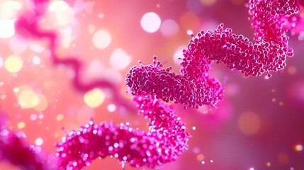 Fototapeta premium Research Breakthrough Vaccine, Microscopic Vaccine Molecule Patterns Showcasing Scientific Innovation
