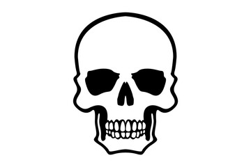 Fototapeta premium skull head silhouette