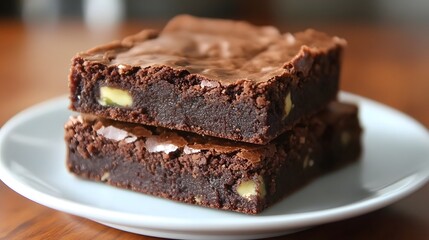 brownies with pistache nuts 