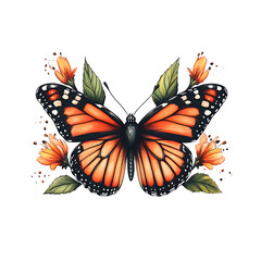 Obraz premium butterfly isolated on white background