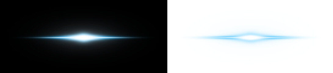 light horizontal line with blue shine color