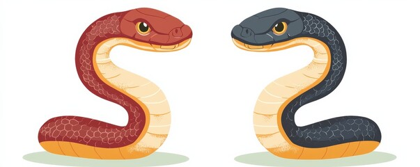 Fototapeta premium Explore the fascinating traits and symbolism of the chinese zodiac year of the snake