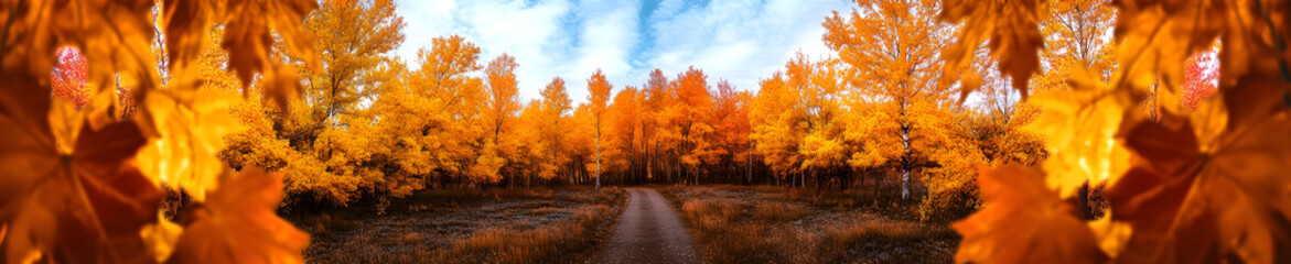 Fototapeta premium autumn yellow dry