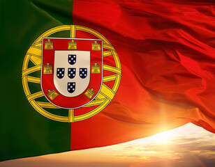 Obraz premium Flag of Portugal waving flag 35562