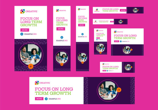 Business Web Banner Ads Set