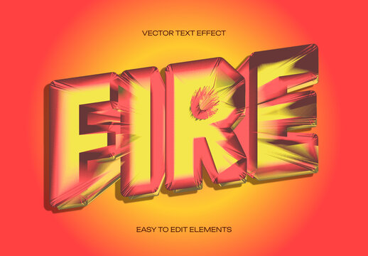 Fire Text Effect Design