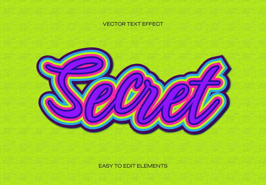 Secret Text Effect Design