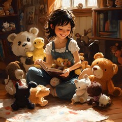 child and teddy bear