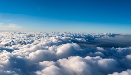 Fototapeta premium 地平線まで続く果てしない雲海
