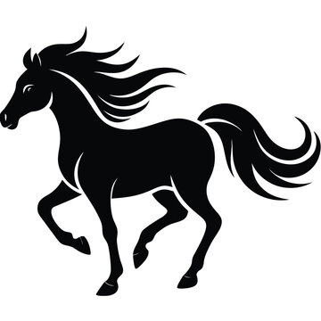 recommend clip art: Galloping Horse Vector Illustration for Equestrian Themes
