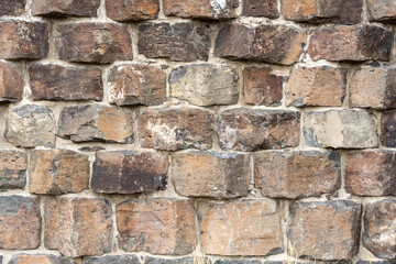 Obraz premium Background Texture image of century old stonework wall room for copy