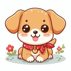Fototapeta premium Cute Puppy Vectors & Illustrations