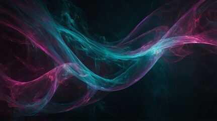 Energy Wave on a Dark Background