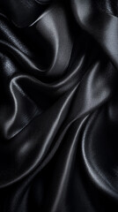 Fototapeta premium Rich, inky black background with a faint sheen, creating a dramatic and striking visual impact.