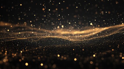 Fototapeta premium Abstract data cloud with points of light clustering together, visualizing data aggregation