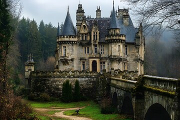 Obraz premium Enchanted Stone Castle