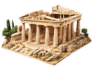 Ancient Building Transparent PNG – Inspired by the Acropolis