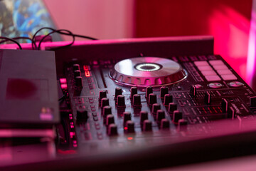 Konsola DJ ska Kontroler DJ Mixer mikser