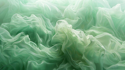 Obraz premium Abstract Green Fabric Texture Background Illustration