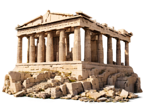 Ancient Building Transparent PNG – Inspired by the Acropolis