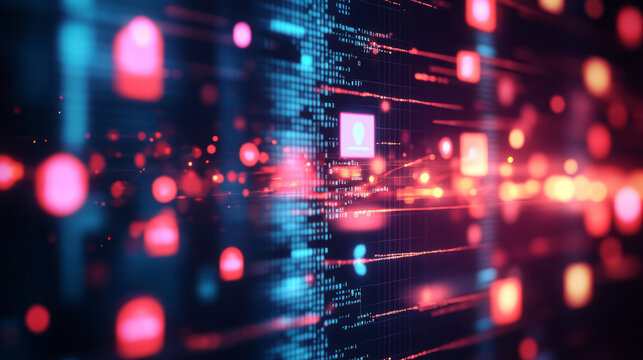 A dynamic AI-driven matchmaking platform connecting professionals, with an intelligent interface displaying profiles and smart recommendations, glowing with a high-tech aesthetic - Powered by Adobe