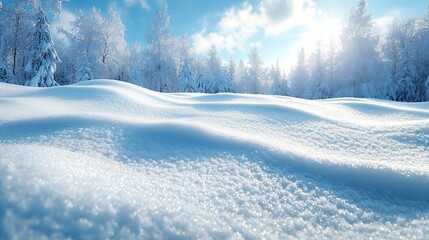 Obraz premium a background of white snowy areas with a natural texture