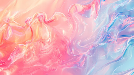 A gradient of pastel colors blend together gently to create a dreamy and ethereal abstract background, generative ai, illustration. Ethereal. Illustration