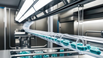 Antibiotic tablet production line, pharmaceutical production